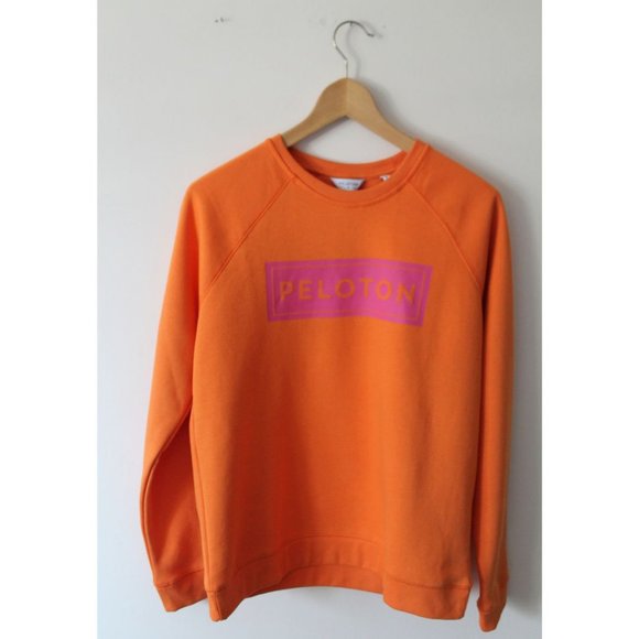 Peloton Classic Crewneck Sweatshirt Orange Size Small - Picture 3 of 5